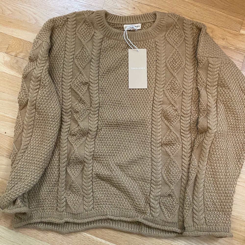 Tradlands Modern Fisher Sweater in Hazel Alpaca